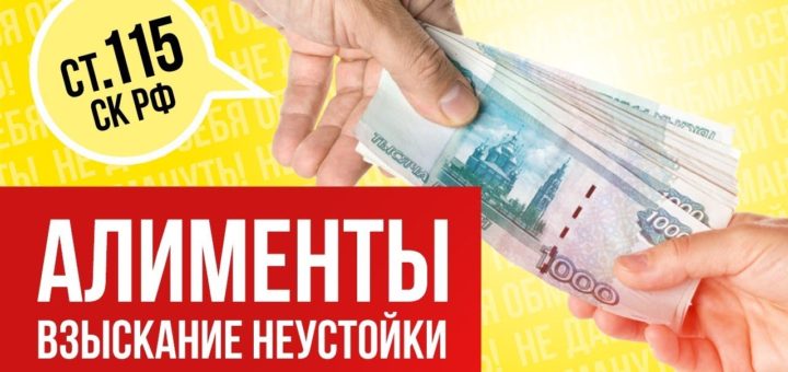 Заявление о взыскании неустойки по алиментам