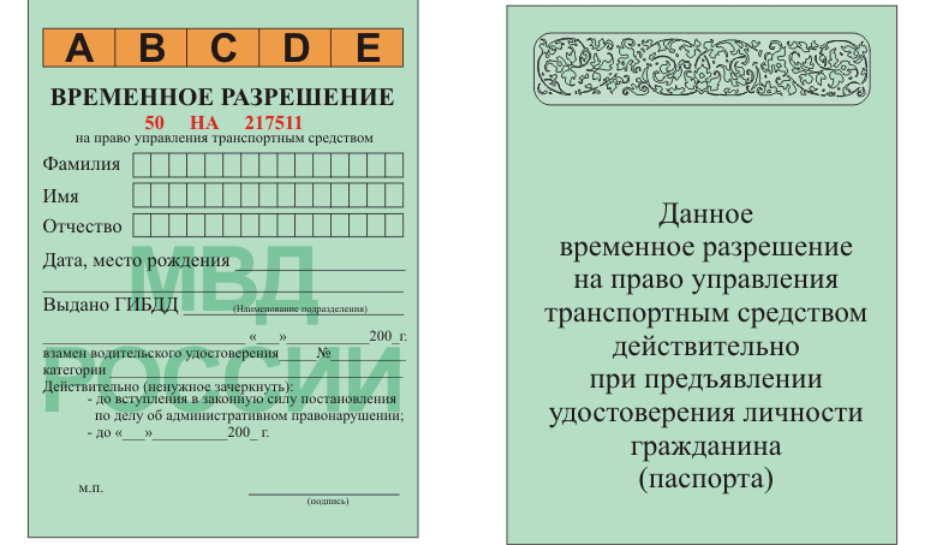 Водительское удостоверение